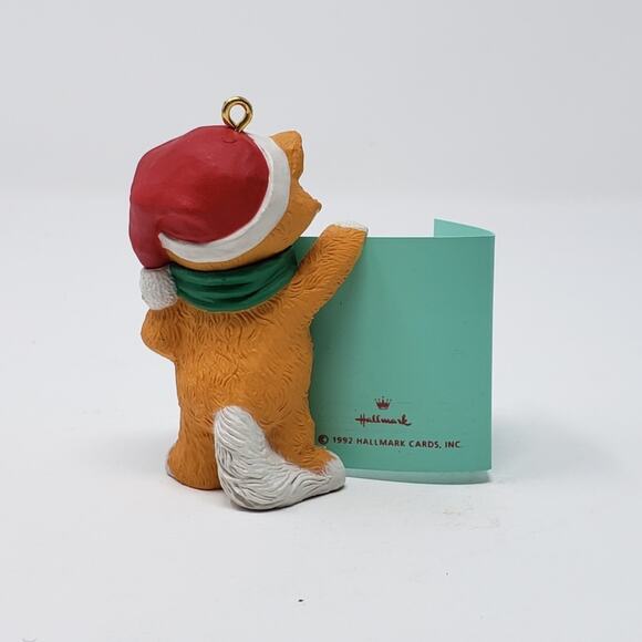 1992 Hallmark Friendly Greetings Keepsake Handcrafted Holiday Christmas Ornament - Picture 5 of 6